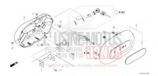 COUVERCLE LATERAL ST125AP de 2023